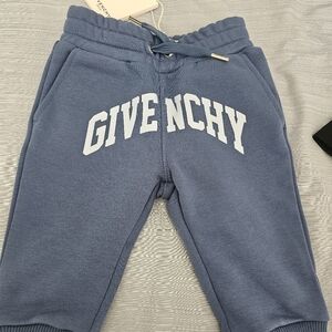 Givenchy Navy Joggers with White Logo